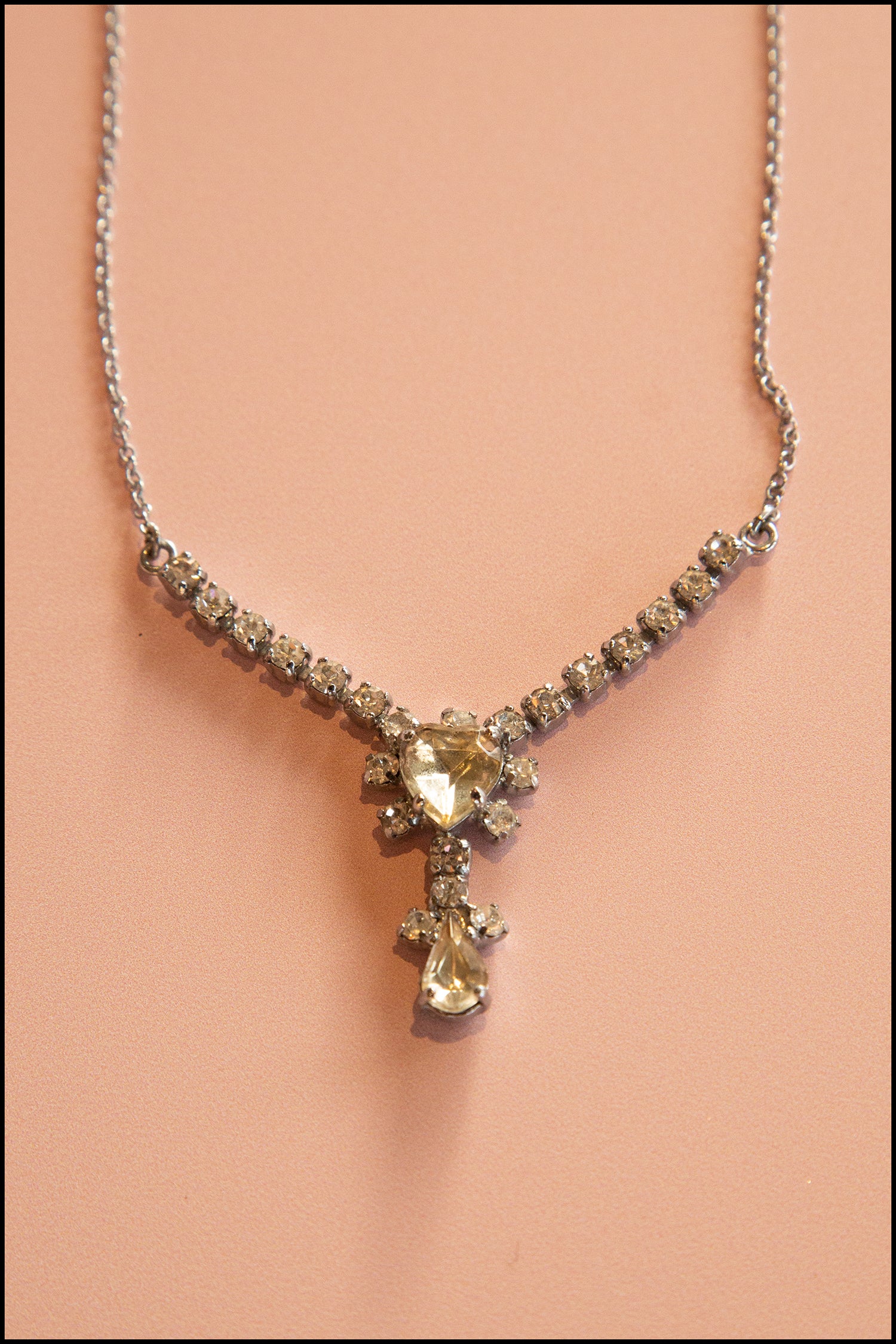 Prema Bhakti Hearts- Rhinestone Deity Necklace And Earring Set - Radhika  Store